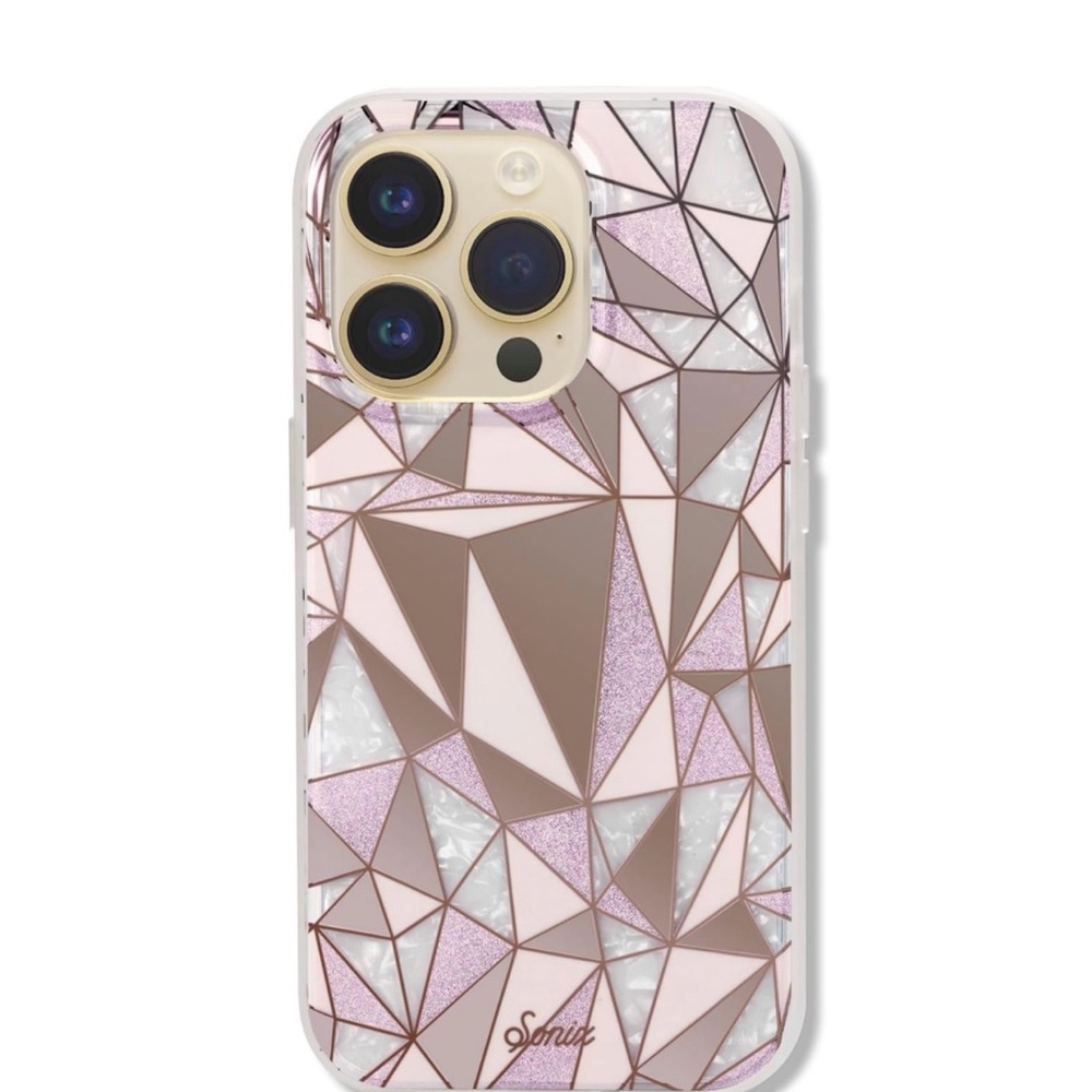 Sonix Geometric Pattern iPhone Case - Pink prism
